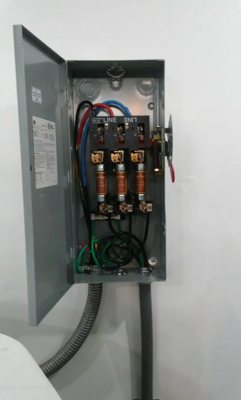 Three-phase disconnect switch installed for Electrical Wiring & Rewiring in Prescott